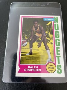 1974-75 Topps Ralph Simpson #219 Denver Nuggets Pack Break Fresh NBA NM-MT card