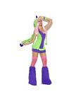 Green & Purple Dino Doll Dress & Furry Hood Ravewear Outfit