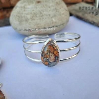 Maligano碧玉宝石手镯 925 纯银礼物送给她手镯 PG4509 — 第 1/3 张图片