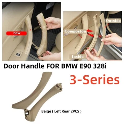 For 2005-2012 BMW E90 325i 328i Rear Left Passenger Side Inner Door Panel Handle Foto 1 de 4