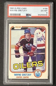 O-Pee-Chee Wayne Gretzky 1981-82 PSA 5 #106 Edmonton Oilers - Imagen 1 de 2