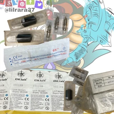 Punta de tubo de boquilla desechable para tatuajes tamaños FT 9 13 (4 cajas de 50 quilates) y TatSupplies Foto 1 de 4