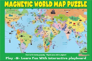 Mapa magnético del mundo - Imagen 1 de 12