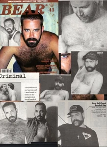 BEAR MAGAZINE 41 GAY BIG HAIRY HUNKS DADDIES LEATHER MEN - Picture 1 of 1