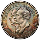 1911-A Prussia Breslau Univ. 3 Mark - PCGS MS64 - Colorful Rainbow Toning! PQ+