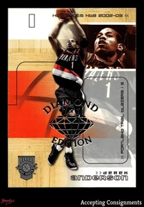 2002-03 Fleer Hot Shots #50 Derek Anderson 1/1 Diamond Edition TRAIL BLAZERS - Picture 1 of 4