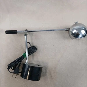 VTG Tensor Corp Lamp 120 V 25 Watts Mid Century Modern Made In USA Chrome Works - Picture 1 of 10