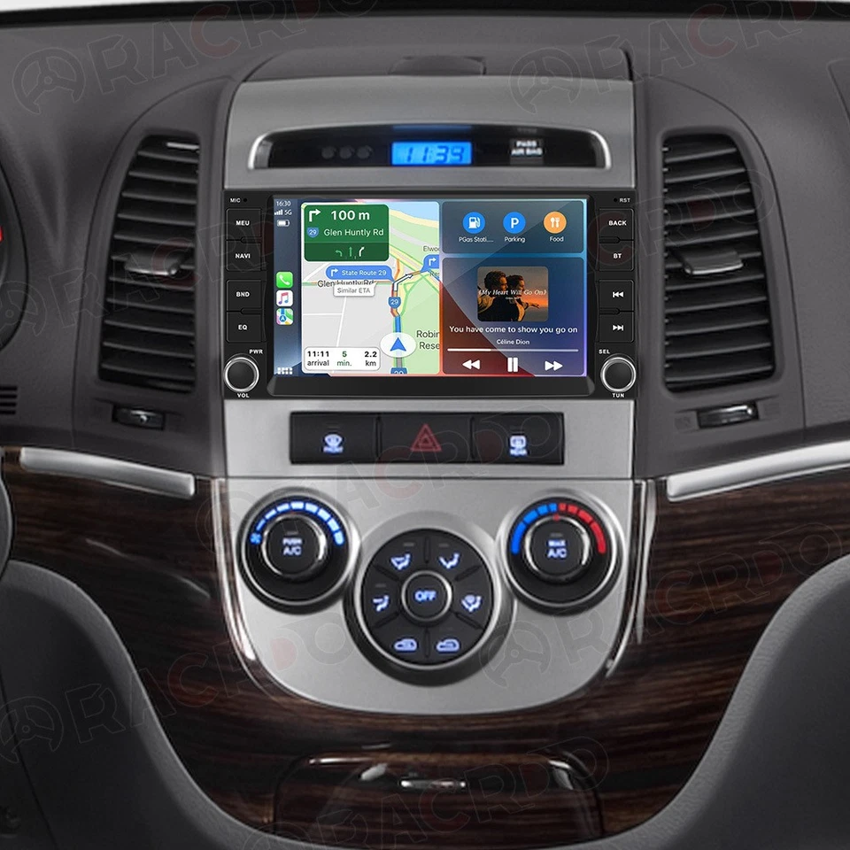 7" For Hyundai Santa Fe 2 2006-2012 Android 15 Car Stereo Radio GPS SWC Carplay Foto 1 de 4