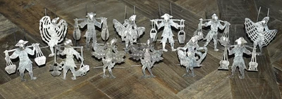 Juego De Colección De 12 Tarjeteros Figurales Chinos Plata De Ley Foto 1 de 4