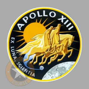 APOLLO 13 NASA SATURN 5 LEM ESPACE LUNE AUTOCOLLANT STICKER 9cm (AA077) - Imagen 1 de 1