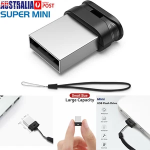 1X Mini USB Drive 32GB 64GB Ultra Fit 2.0 Flash Memory Stick Data Storage For PC - Picture 1 of 15