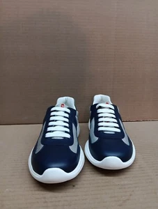 Prada Calzature Uomo Style- 4e3304, Baltico/argento, Sz 5 - Picture 1 of 18
