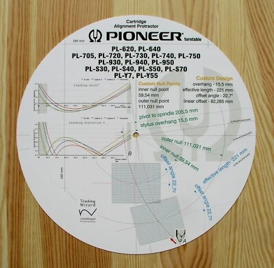 Pioneer PL-6xx/PL-7xx/PL-9xx/PL-9xx/PL-S e PL-Y Series goniometro allineamento braccio - Immagine 1 di 4