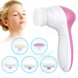 5in1 Electric Facial Cleansing Brush - Deep Clean, Rejuvenate Skin Beauty Care - Picture 1 of 8