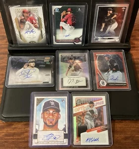 8x Topps & Panini MLB Autograph Series Prizm/Holo/RC 2010-2022 Z. Pop & S. Gris - Imagen 1 de 5