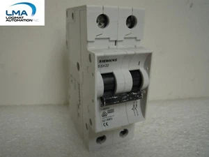 SIEMENS 5SX22-D2 CIRCUIT BREAKER 2-POLE 1A 400V - Imagen 1 de 3