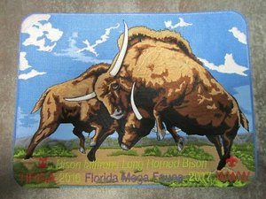 Tipisa Florida Mega Fauna Bison BSA Woven Cloth Patch Badge Boy Scouts Scouting - Picture 1 of 2