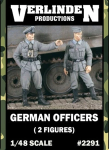 1/48 WWII German Officers (2 Figures/Set) VERLINDEN #2291 Resin Kits - Picture 1 of 1