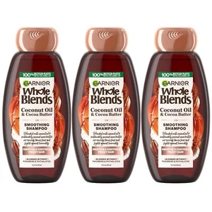 Garnier Ganze Mischungen Kokosöl & Kakaobutter Glättendes Shampoo 12,5 Unzen - 3er Pack - Bild 1 von 8