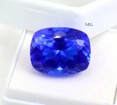 AAA Unheated Natural Ceylon Blue Spinel Emerald Cut Loose Gemstone 13x11 MM - Image 1 of 4