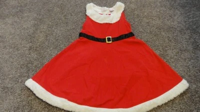 GIRLS NANNETTE RED SANTA/MRS. CLAUS HOLIDAY DRESS SIZE 6 - Image 1 of 4