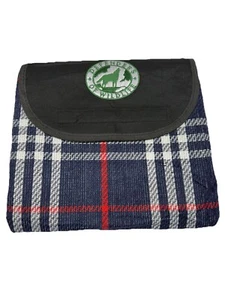 Blue Plaid Picnic Blanket (Stadium, Emergency, Travel) Defenders of Wildlife - Picture 1 of 6