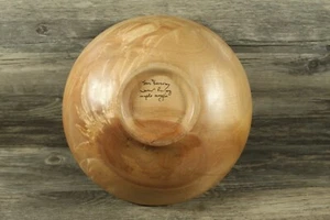 Artisan Handcarved Wood Bowl - Birdseye Maple - Picture 1 of 3