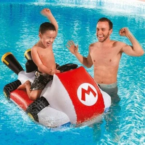 MARIO KART 8 KART GALLEGGIANTE NINTENDO 133 X 53 CM + 1 BUSTINA DI RIPARAZIONE - Imagen 1 de 3