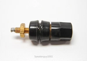 Vintage Large Black Binding Post for Dynaco, Hafler, Phase Linear -- Grade: B - Picture 1 of 2