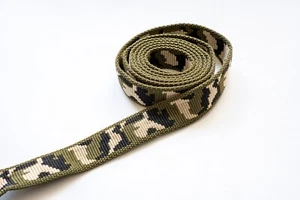 Cinghia mimetica 25 mm resistente tessuto polipropilene resistente esercito cinghia cinghia - Foto 1 di 3