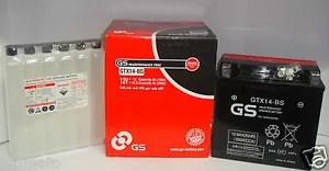 BATTERIA GS GRUPPO YUASA GTX14-BS=YTX14-BS CAGIVA ELEFANT 900 1991 1992 1993 - Foto 1 di 1