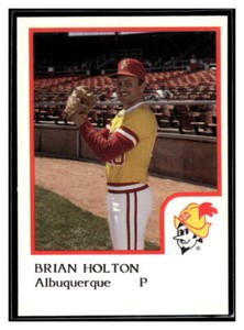 Brian Holton 1986 ProCards Albuquerque Dukes #12 Los Angeles Dodgers
