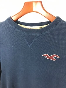 Hollister Herren Langarmhemd Navy 100% Baumwolle S - Bild 1 von 5