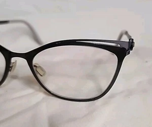 Cateye OVVO Optics 3748 Graphite / Smoke Grey Handmade Titanium Eyeglass Frame - Picture 1 of 5