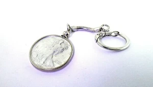1943 WALKING LIBERTY HALF DOLLAR KEYCHAIN OLD STOCK STORED DECADES EBS8414/41223 - Picture 1 of 2