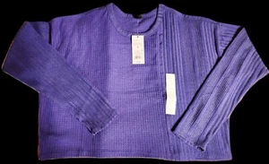 Women’s Medium Wild Fable Cropped Purple Sweater Nwt - Picture 1 of 10