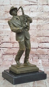 Williams Original Messingskulptur Saxophon Künstler Jazz Musik Figur Heim Kunst - Bild 1 von 10