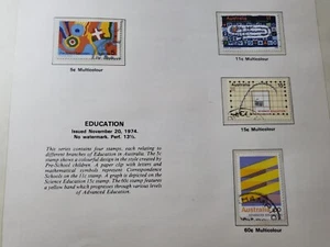 Stamps 📮 1974 Education Set of 4 📮 5c 11c 15c 60c - Bild 1 von 1
