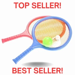 Badminton Racket Set for Kids, with 2 Paddles, Ball and Birdie Family Fun Gift - Picture 1 of 3