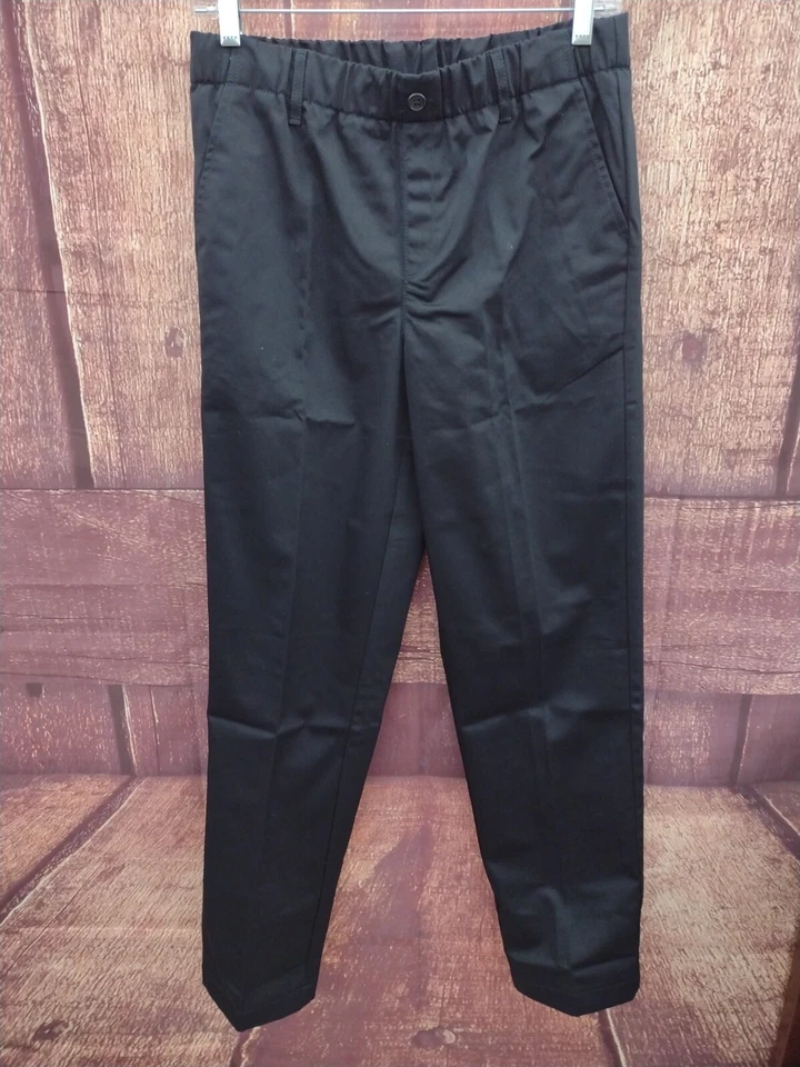Pantalones de uniforme negros Lands End para niños talla 16x29  Foto 1 de 4