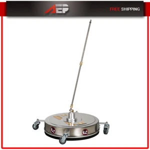 4000 PSI 20" Pressure Washer Surface Cleaner Stainless Steel with 4 Wheels - Picture 1 of 10