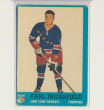 1962-63 Topps Hockey 51 Earl Ingarfield New York Rangers