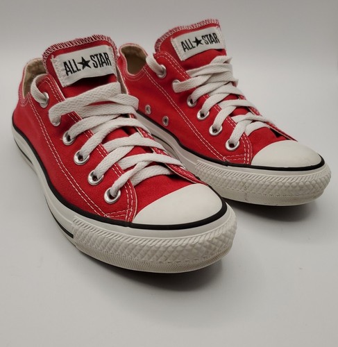 Sneakers basse Converse All Star rosse donna taglia 7
