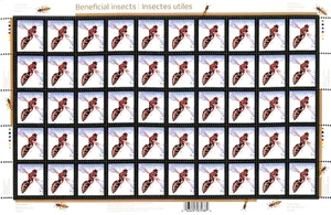 Canada - Scott 2406 - Full Pane of 50 Stamps - Beneficial Insects - Picture 1 of 1