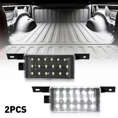 Par de luces traseras LED maletero carga blancas 2015-2019 2500HD Silverado Chevrolet Foto 1 de 4