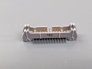 (2) 3M 3429 26-Pin ummantelte Stiftleisten, 2 Reihen, 0,100" Gold rechtwinklige Leiterplatte - Bild 1 von 6