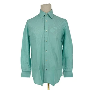 Camicia Robert Graham con bottoni davanti manica lunga tessuto BRUCE M 15,5 MACCHIATA!! - Foto 1 di 11