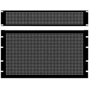 Hammond PPFS19008BK2 5HE Stahlblankplatte schwarz - gelocht 483 x 2 x 222 - Bild 1 von 1