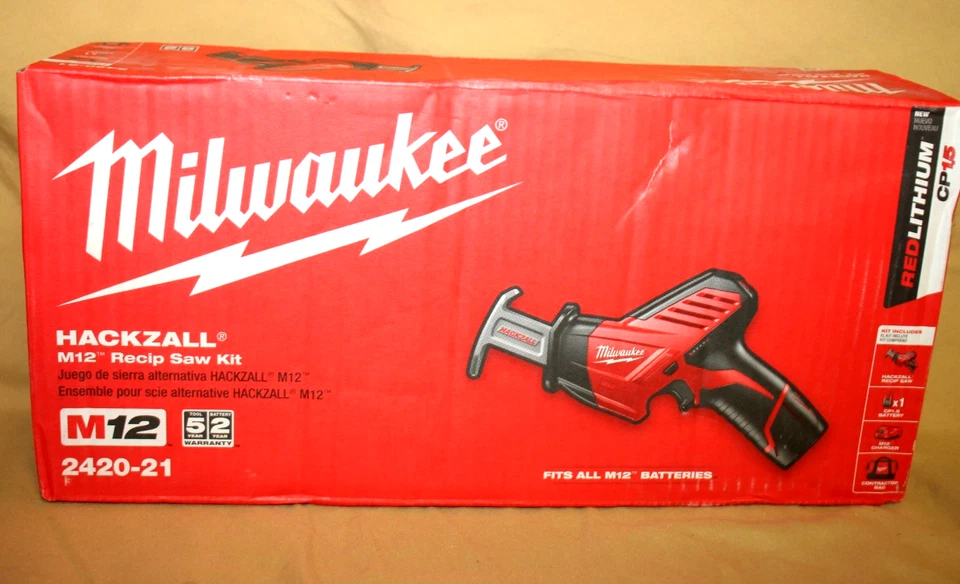 Milwaukee 2420-21 Hackzall M12 Recip Saw Kit - Image 1 of 1