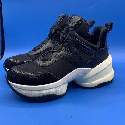 Michael Kors Olympia Extreme Trainers Black Sneakers Women's - Size US 9 - Image 1 of 4